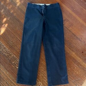 Navy Casual Straight-Leg Pants